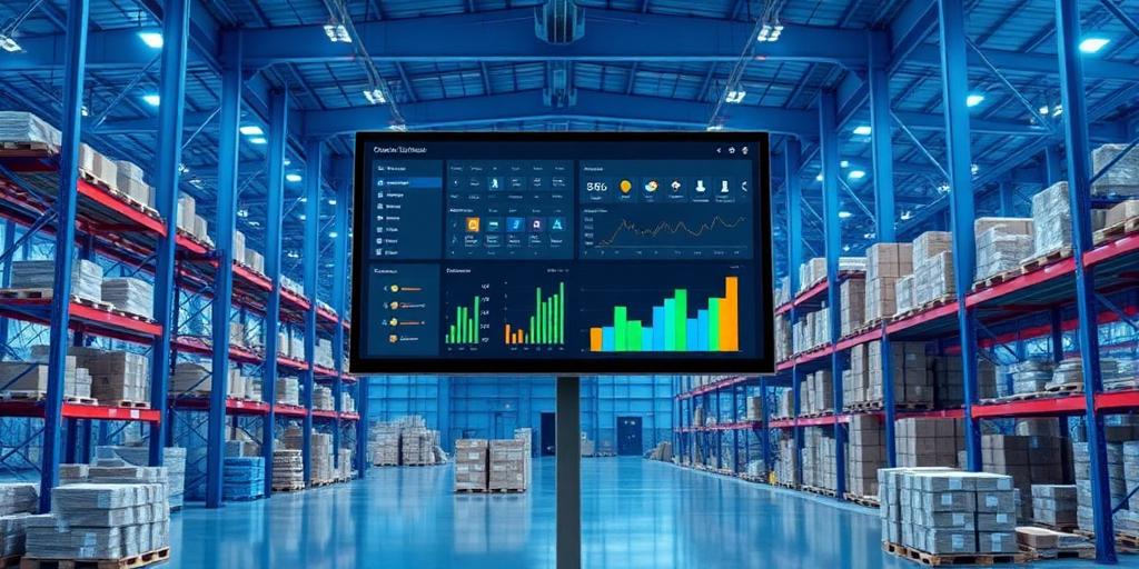 Operations dashboard in a warehouse setting