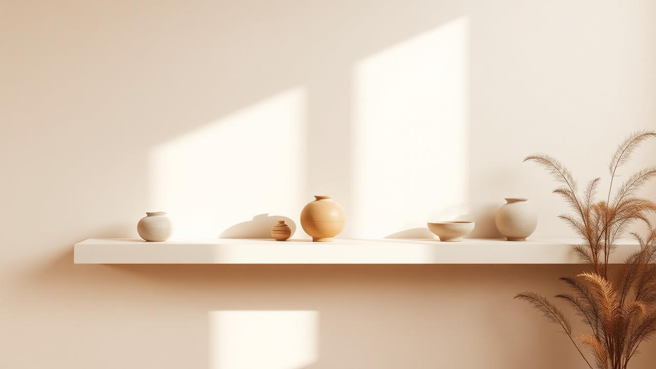 Studio interior with ceramics